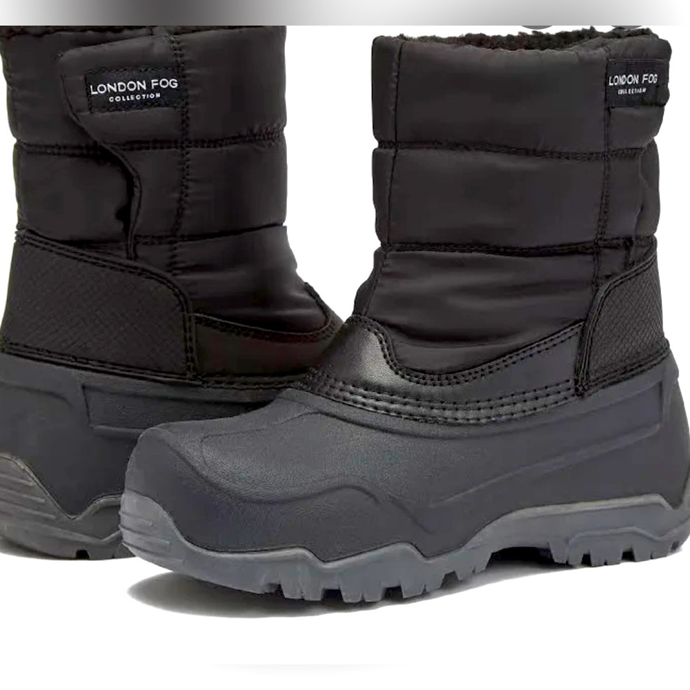 Boys London Fog Insulated Snow Boots— Size 4
